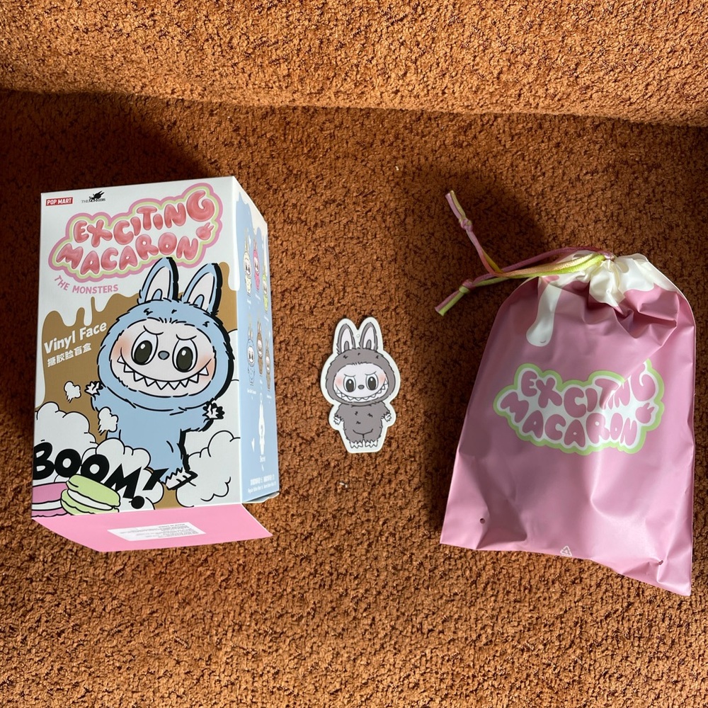 AUTHENTIC Labubu Macaron Sesame Bean